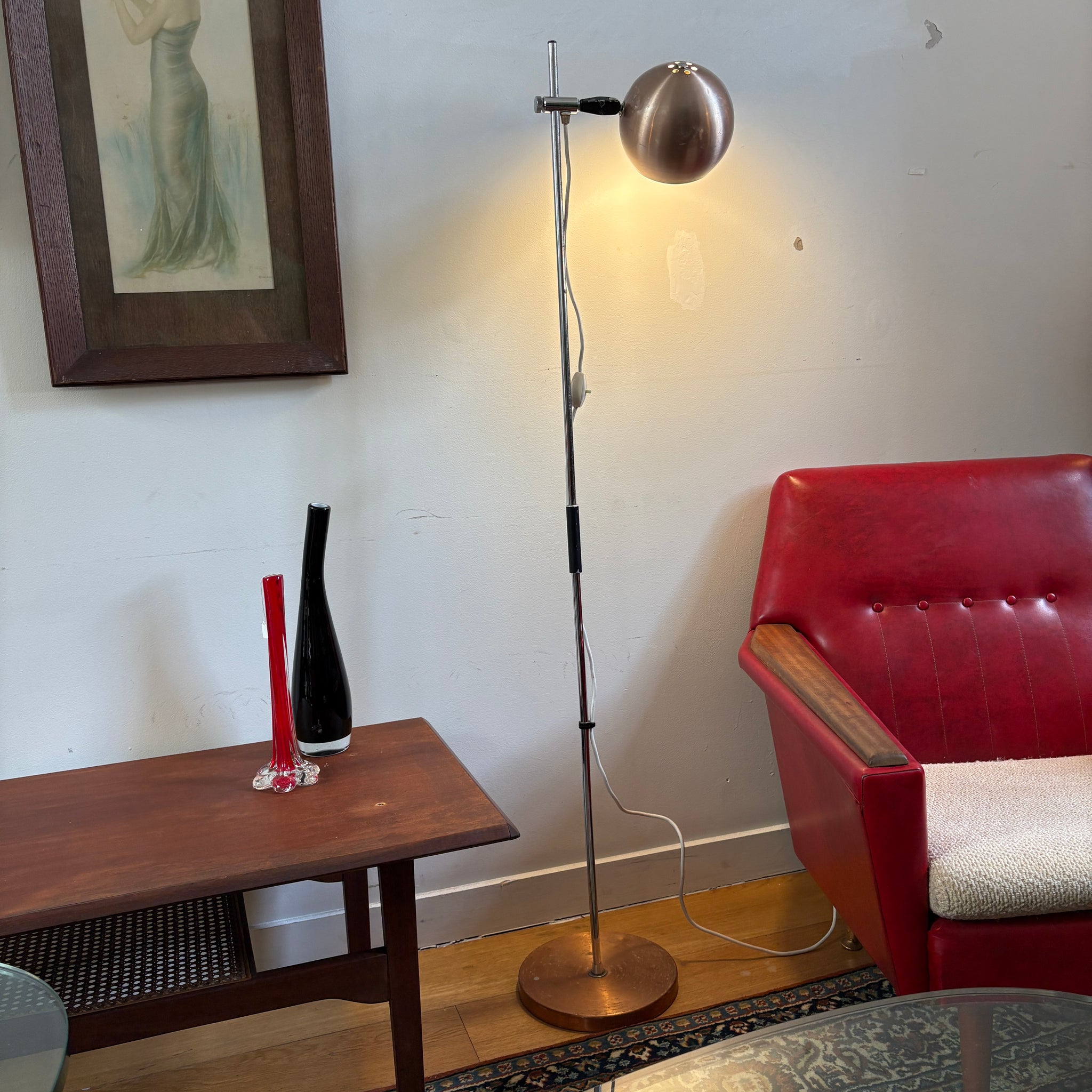 Mid Century Ball Floor Lamp