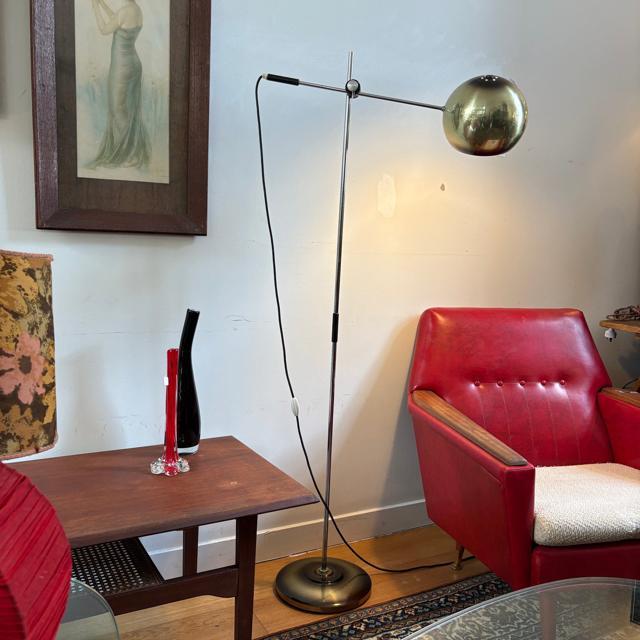 Mid Century Ball Floor Lamp