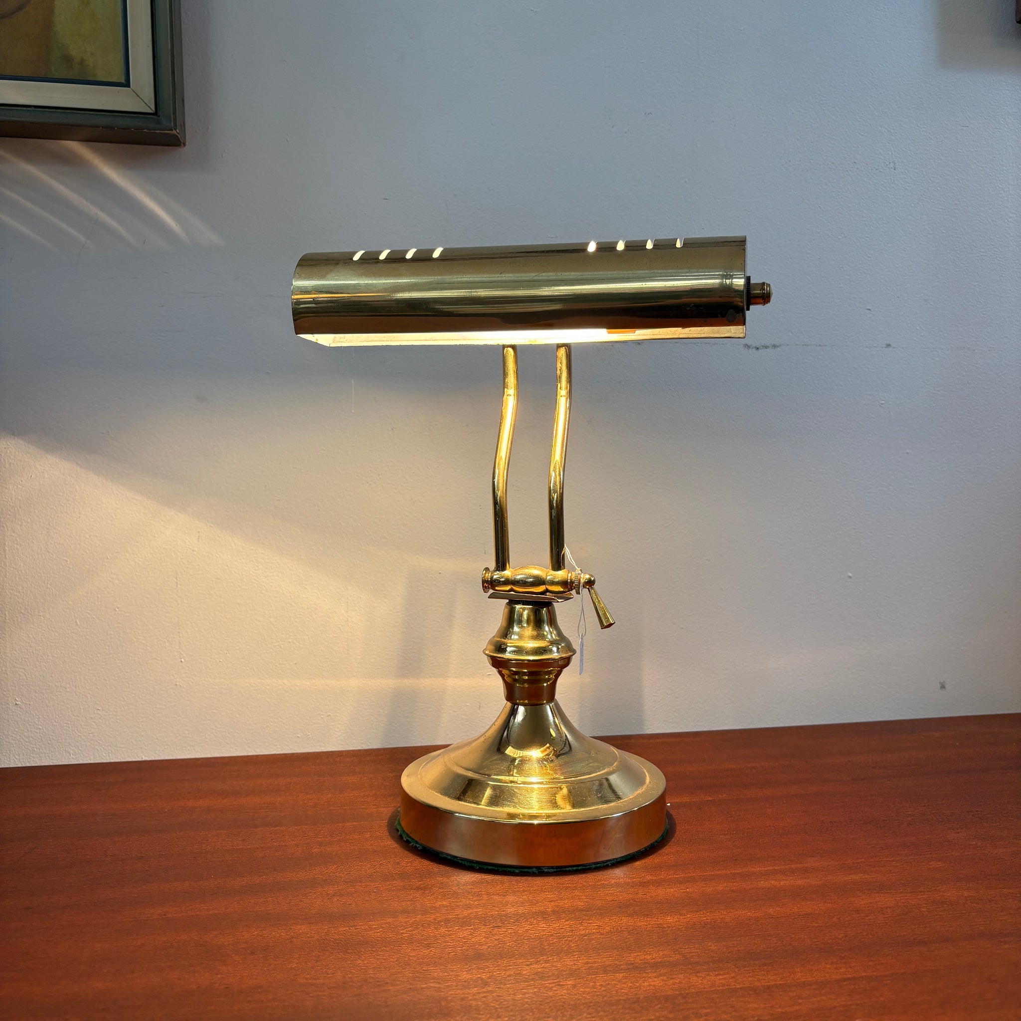 Brass Bankers Lamp