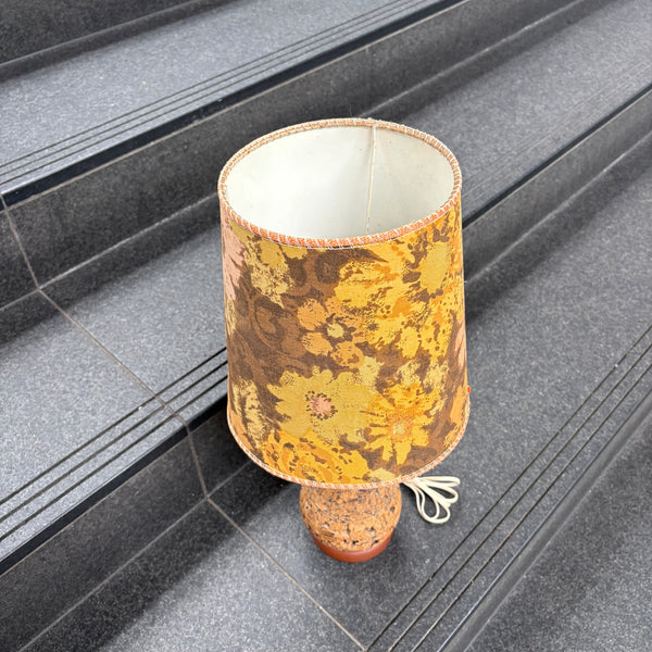 Mid Century Cork Lamp