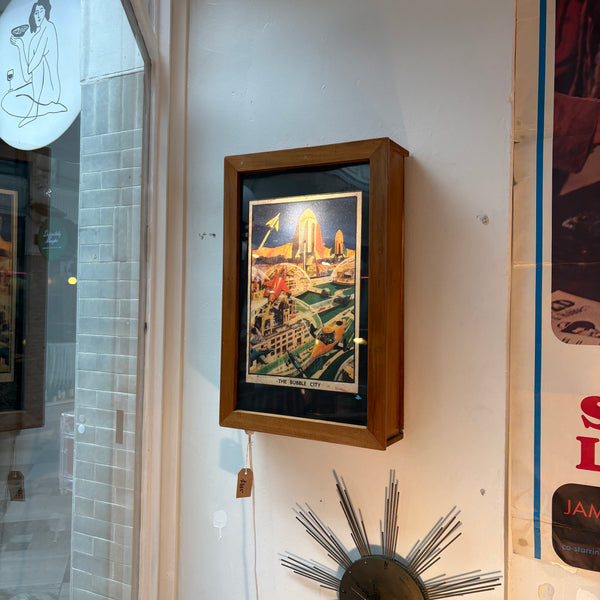 Mid Century 'Bubble City' Light Box