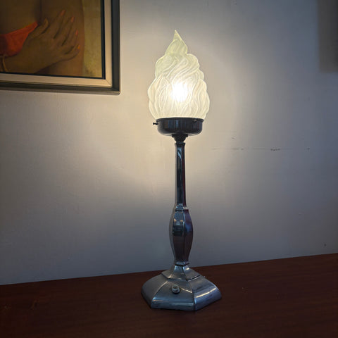 Art Deco Flame Lamp