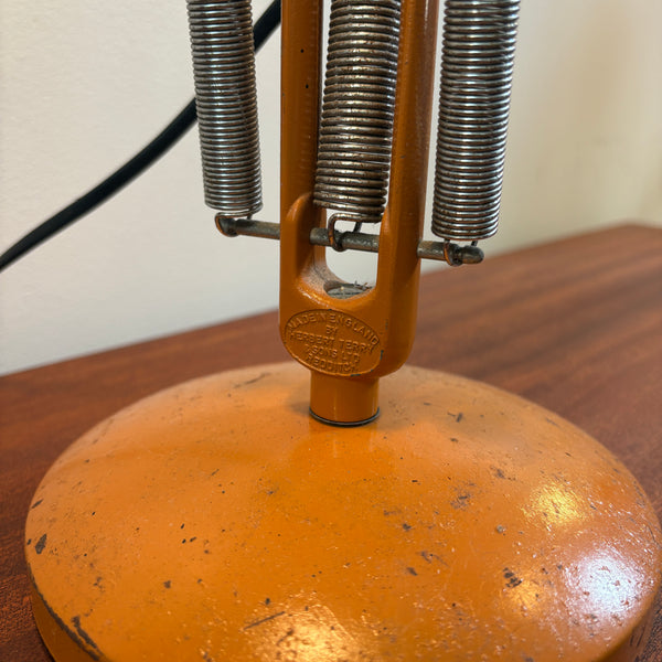 Orange Herbert Terry & Sons Anglepoise Lamp