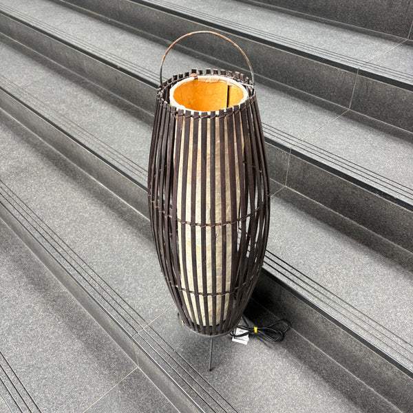 Mid Century Rattan Lamp - 1970s