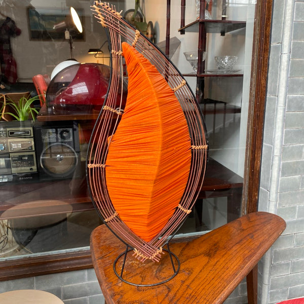 Orange flame lamp - 1970s