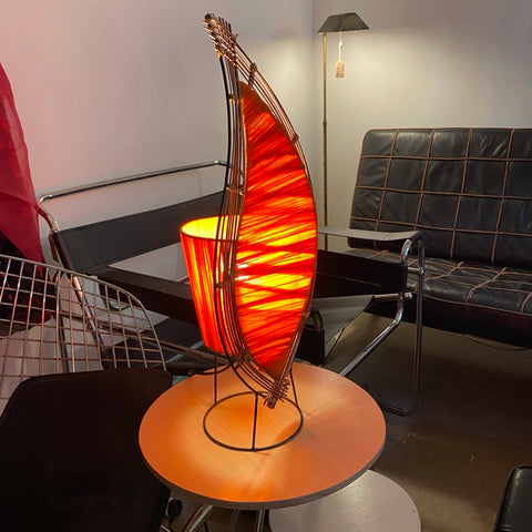 Orange flame lamp - 1970s