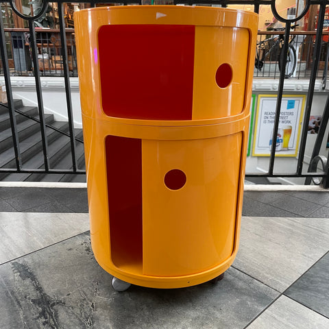 Mobile Bar Trolley by Anna Castelli For Kartell - Yellow