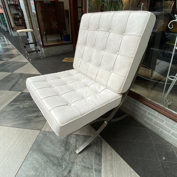 White Barcelona Chair