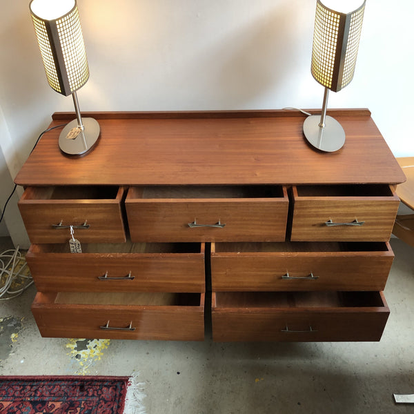 1960s Mid Century Mahogany Dresser