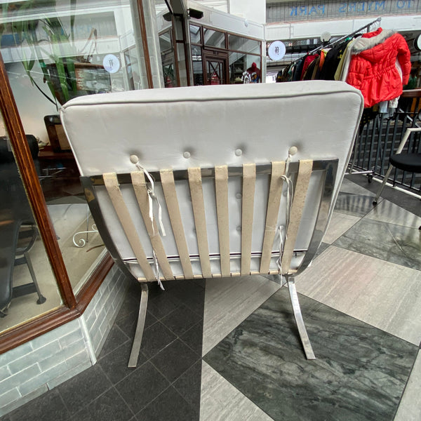 White Barcelona Chair